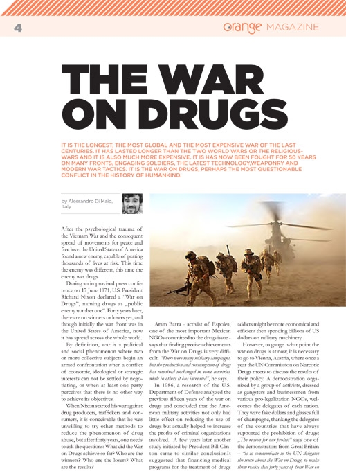 The war on drugs (REPORTAGE)
