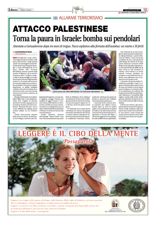 Gerusalemme, bomba alla fermata di un autobus