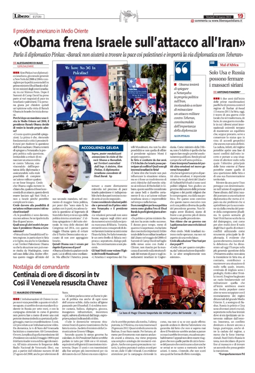 Intervista al diplomatico Pinkas: “Obama frena Israele sull’attacco all’Iran”